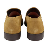 Miesten slip-on-loaferit, ruskeat tupsut, aitoa mokkanahkaa, älykkäät rentoa mekkoa, klassista ajoa