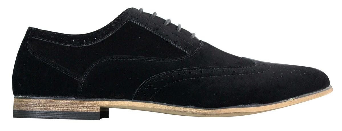 Patron 238 miesten mokkanahkaiset brogue-kengät, tyylikkäät rentoa punaruskeaa laivastonsinistä nauhakenkiä, retro