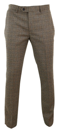 Ralph - Miesten ruskeat tweedhousut