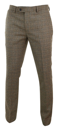 Ralph - Miesten ruskeat tweedhousut