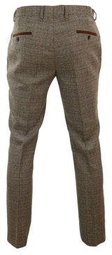 Ralph - Miesten ruskeat tweedhousut