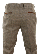 Ralph - Miesten ruskeat tweedhousut