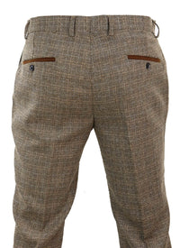 Ralph - Miesten ruskeat tweedhousut