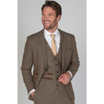 Ralph - Miesten ruskea tweed-bleiseri