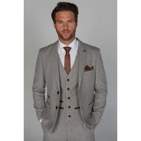 Ralph - Miesten kermanvärinen tweed-bleiseri