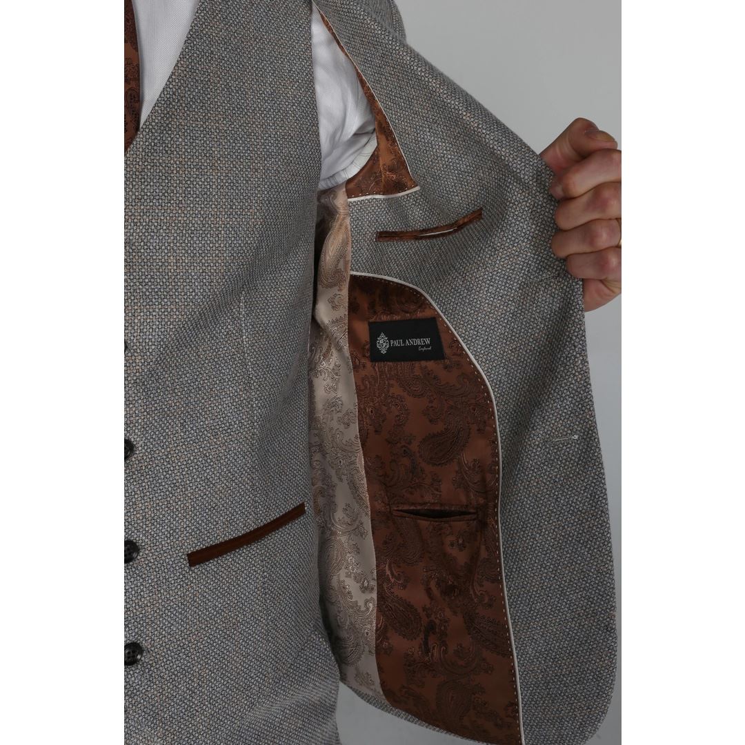 Ralph - Miesten kermanvärinen tweed-bleiseri