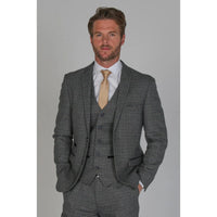 Ralph - Miesten tummansininen tweed-bleiseri