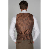 Ralph - Miesten ruskea tweed-liivi