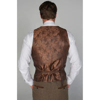 Ralph - Miesten ruskea tweed-liivi