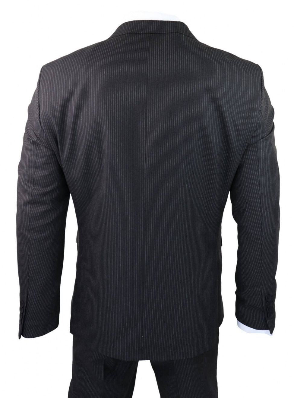 Musta raidallinen kolmiosainen puku - RC20-02