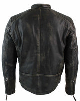 Aitoa nahkaa, pesty biker-Airforce-takki, kulunut, rento istuvuus, retro-vintage-tyyli miehille