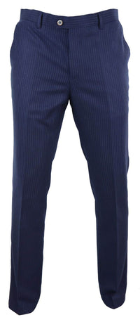 Miesten tummansiniset pinstripe-housut - Cavani Rosselli