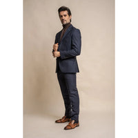 Seeba - Miesten klassinen tummansininen bleiseri