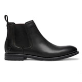 Sergio - Miesten mustat nahkaiset slip-on-chelsea-saappaat