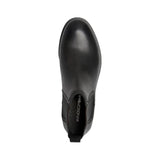 Sergio - Miesten mustat nahkaiset slip-on-chelsea-saappaat