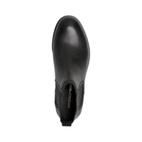 Sergio - Miesten mustat nahkaiset slip-on-chelsea-saappaat
