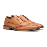Miesten nauhalliset brogue-kengät, klassiset räätälöidyt, ruskeat, vintage-tyyliset, muodolliset, tyylikkäät