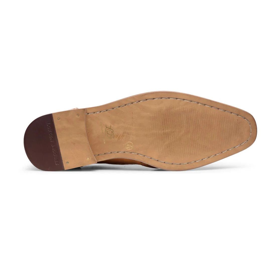 Miesten nauhalliset brogue-kengät, klassiset räätälöidyt, ruskeat, vintage-tyyliset, muodolliset, tyylikkäät