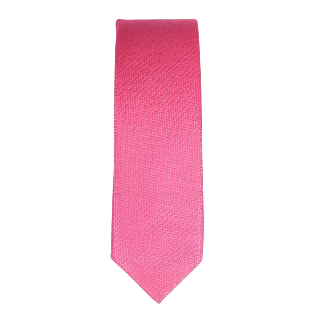 Miesten solmio taskussa, muodollinen, yksivärinen solmio - Fuksia