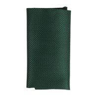 Miesten solmio taskulla ja neliöllä - muodollinen yksivärinen solmio - vihreä