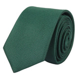 Miesten solmio taskulla ja neliöllä - muodollinen yksivärinen solmio - vihreä