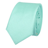 Miesten solmio taskukokoisella neliöllä, muodollinen yksivärinen solmio - Mintunvihreä