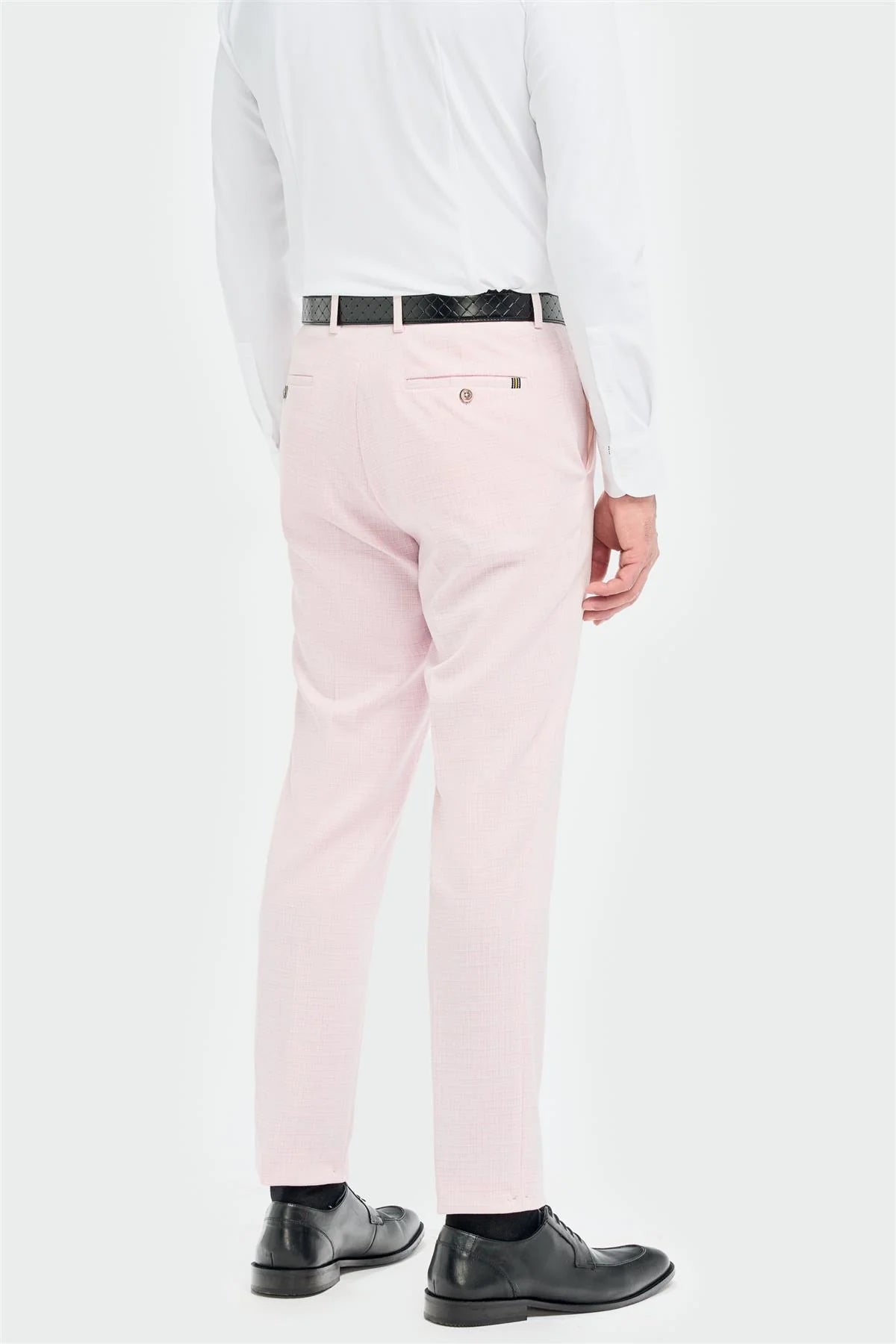 Tropez - Miesten pinkki kolmiosainen mittatilauspuku
