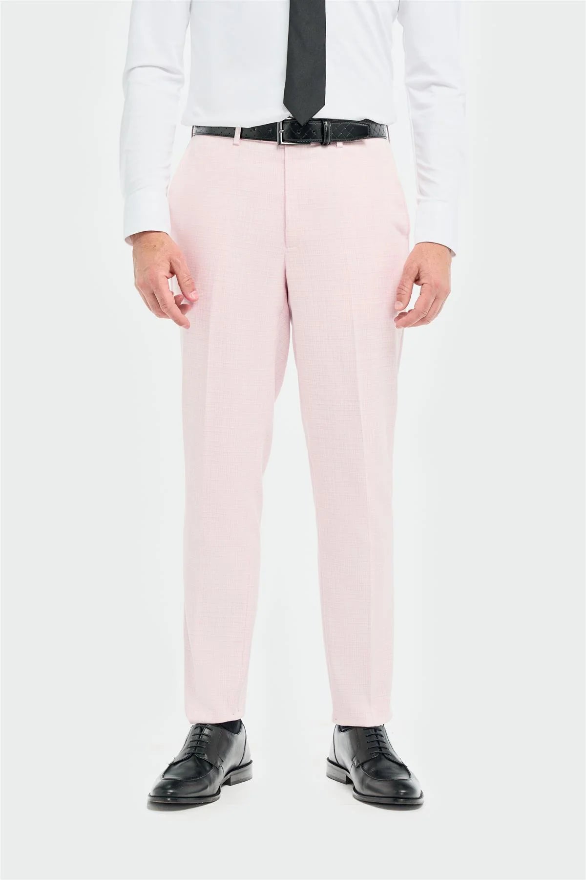 Tropez - Miesten pinkki kolmiosainen mittatilauspuku