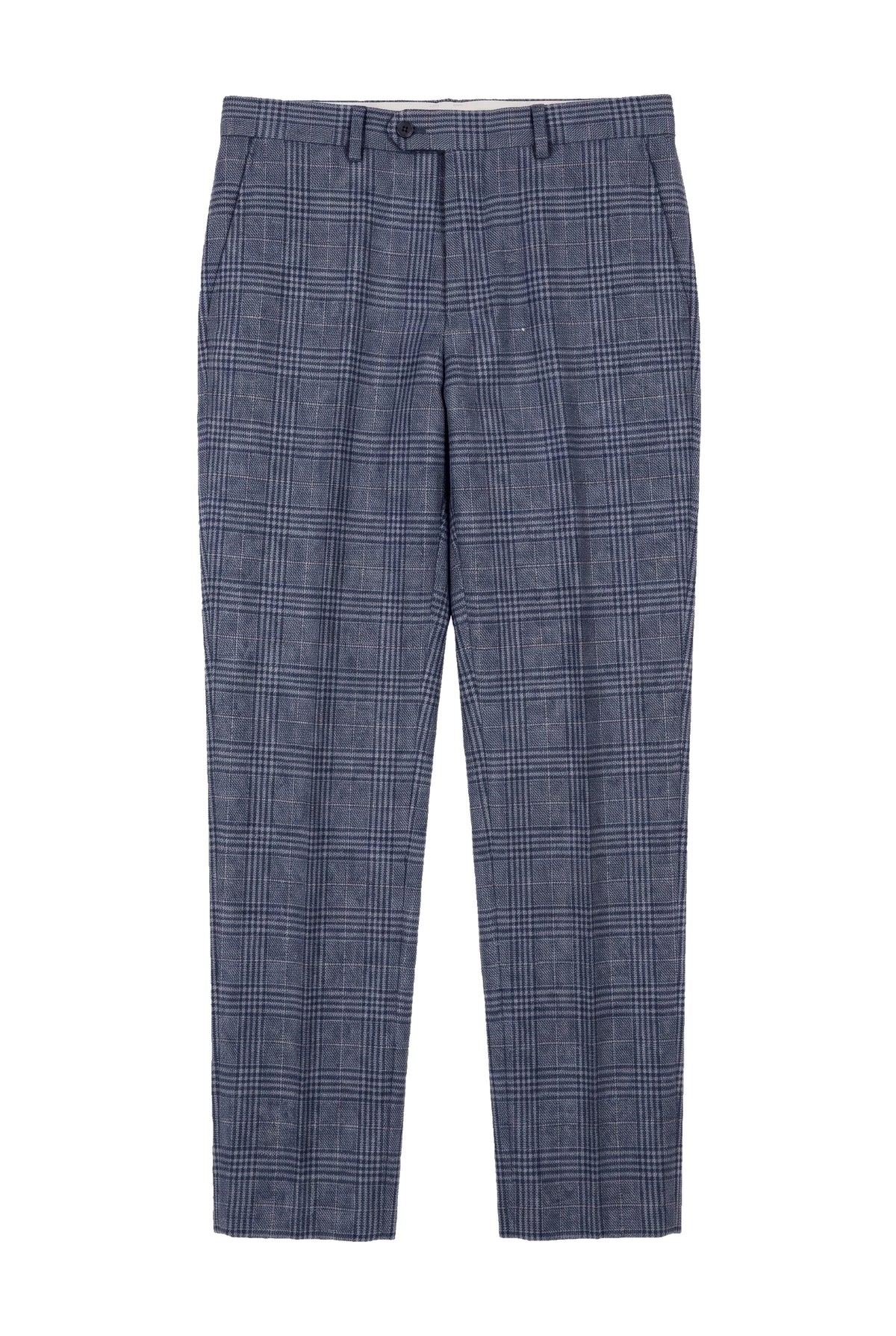 Victor - Miesten siniset ruutukuosilliset tweed-häähousut