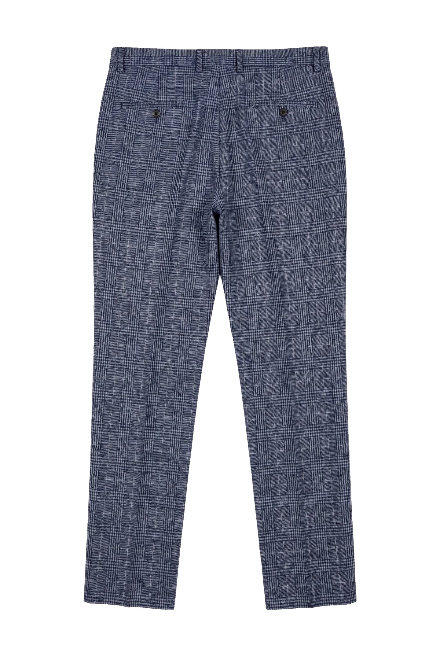 Victor - Miesten siniset ruutukuosilliset tweed-häähousut