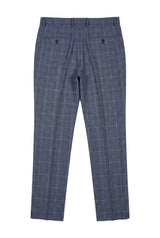Victor - Miesten siniset ruutukuosilliset tweed-häähousut