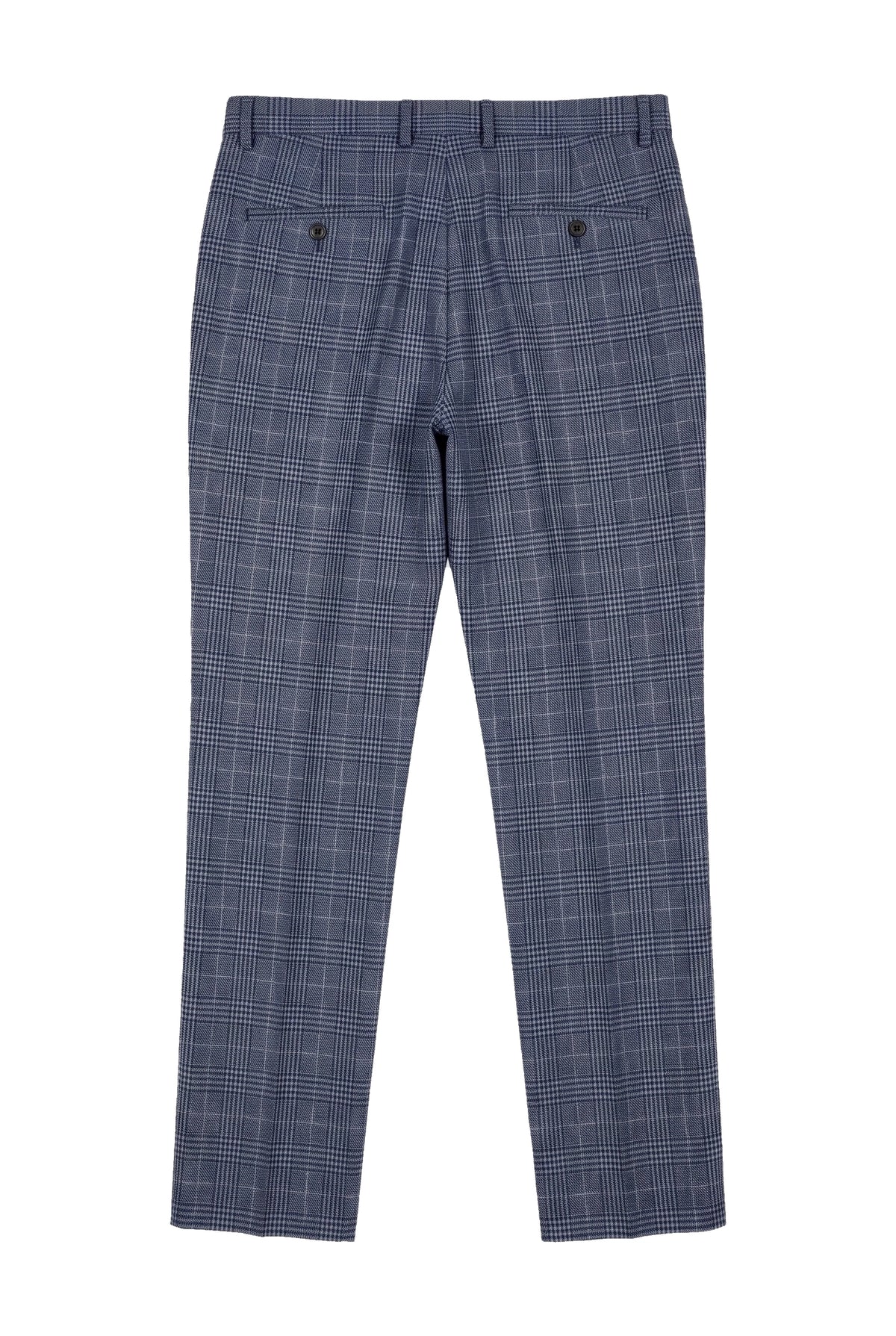 Victor - Miesten siniset ruutukuosilliset tweed-häähousut