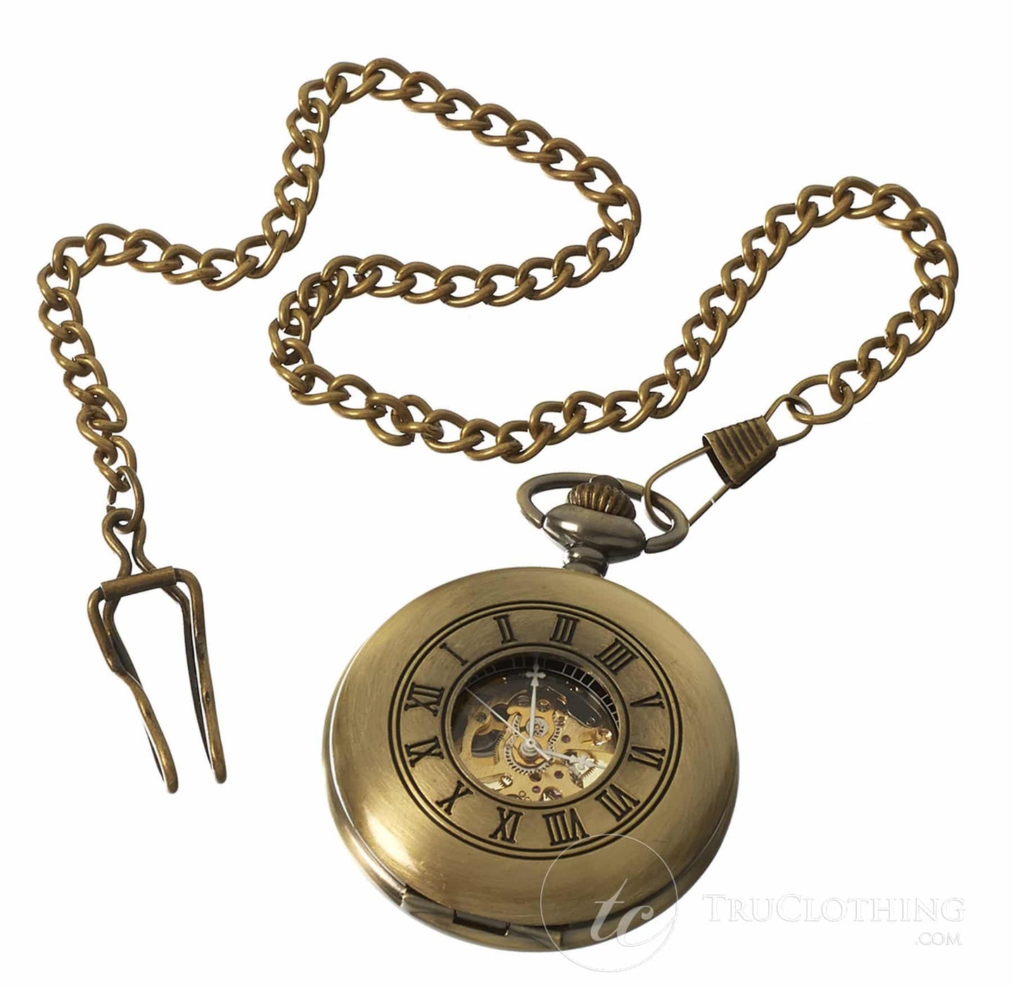 Automaattinen mekaaninen vintage-taskukello - kulta