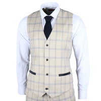 Warwick - Miesten beige ruutuliivi