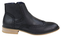 Miesten vetoketjulliset Peaky Blinders -brogue-saappaat