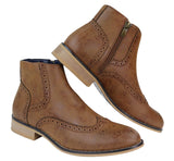 Miesten vetoketjulliset Peaky Blinders -brogue-saappaat