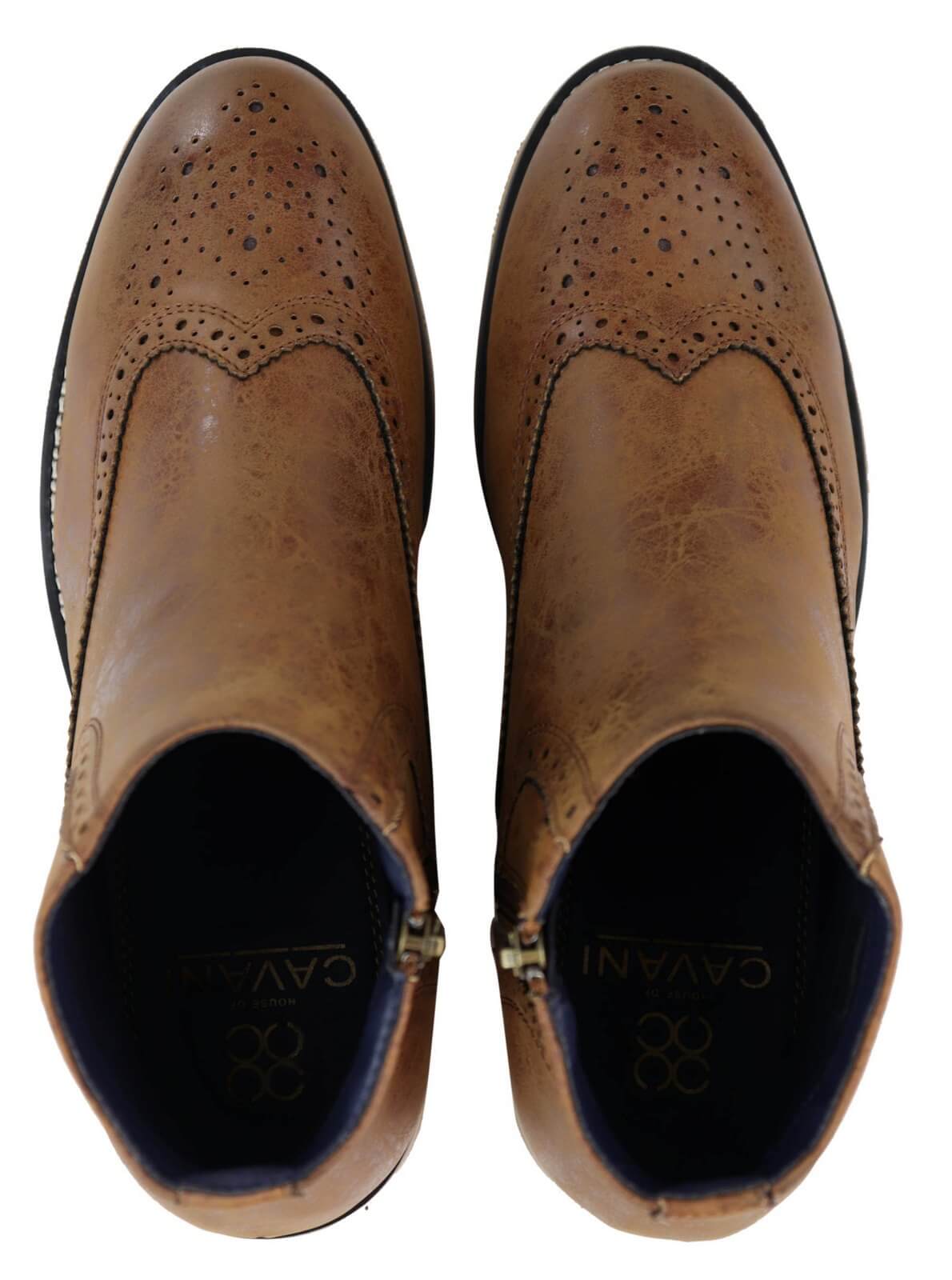 Miesten vetoketjulliset Peaky Blinders -brogue-saappaat