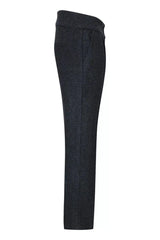 Naisten harmaat tweed-kalanruotokuvioiset housut, 1920-luvun huippumalli, mittatilaustyönä tehty istuvuus, vintage retro