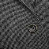 Naisten harmaa tweed-liivi kalanruotokuviolla, 1920-luvun huippumalli, mittatilaustyönä tehty, vintage retro