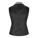 wsn03 - Naisten harmaa tweed-bleiseri, Elow Patch -kuvio, Peaky 1920s