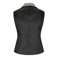 wsn03 - Naisten harmaa tweed-bleiseri, Elow Patch -kuvio, Peaky 1920s