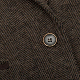 Naisten tweed-kalanruotokuvioinen liivi, ruskea, 1920-luvun vintage-räätälöity, klassinen ja tyylikäs